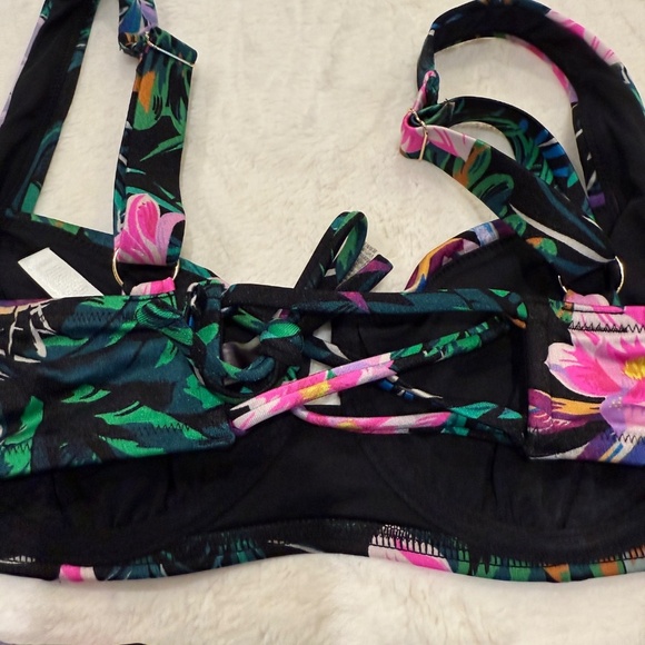 New! Victoria's Secret Black Palm Bikini Set 45574 - Picture 8 of 11